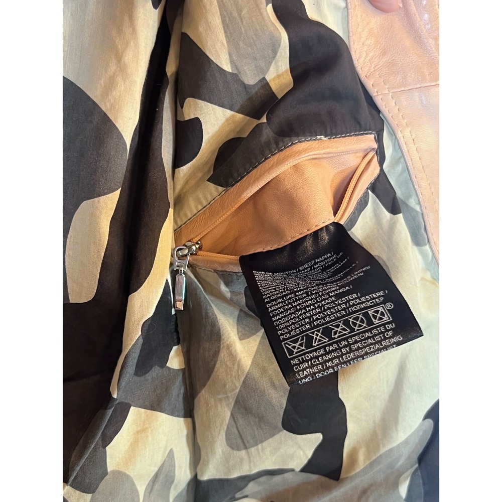 Oakwood Genuine Lambskin Leather Jacket Small Classic Moto Biker Bomber Luxury - Picture 10 of 13